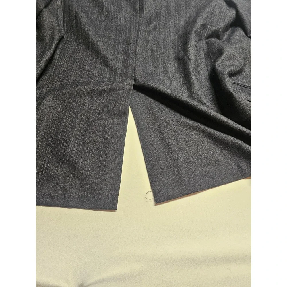Norman Hilton Connollys Mens 42L Pinstripe Blazer‎ Charcoal Gray 2 Button Jacket